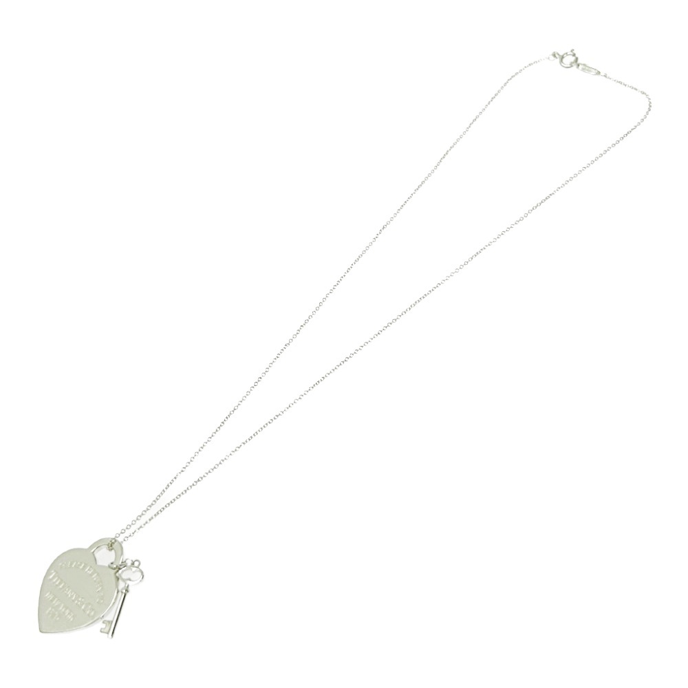 TIFFANY Co Silver to Heart Key Necklace